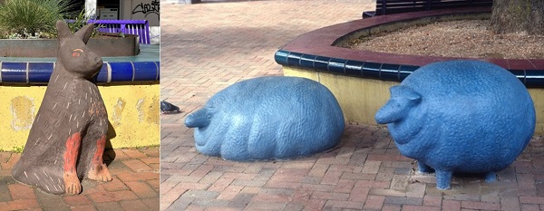 Blue Sheep and Guard Dog